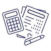 Invoice Calculating Illustration from UX Line Set