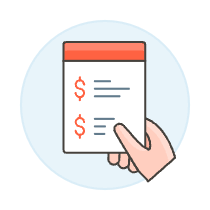 Invoice Hand 1 Illustration from UX Colors Set