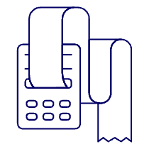Receipt Print Illustration from UX Line Set