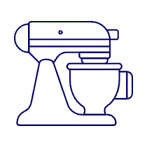 Baking Mixer Illustration from UX Line Set