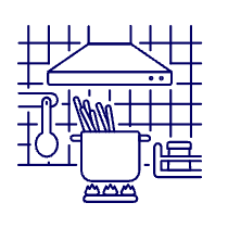 Cooking Spaghetti Illustration from UX Line Set