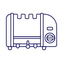 Toaster Illustration from UX Line Set