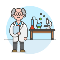 Scientist 2 1 Illustration from UX Colors Set