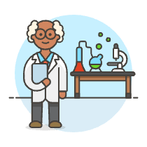 Scientist 2 3 Illustration from UX Colors Set