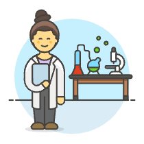 Scientist 2 5 Illustration from UX Colors Set