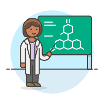 Scientist 3 6 Illustration from UX Colors Set