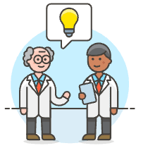 Scientist Brainstorm 3 Illustration from UX Colors Set