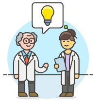 Scientist Brainstorm 5 Illustration from UX Colors Set