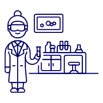 Laboratory Scientist 4 Illustration from UX Line Set