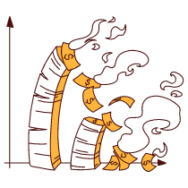 Business Graph Illustration from Lagos Set