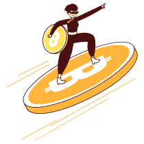 Bitcoin Illustration from Lagos Set