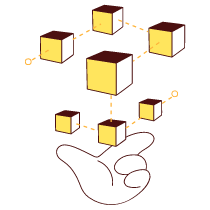 Blockchain Illustration from Lagos Set