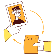 NFT Membership NFTs Illustration from Lagos Set