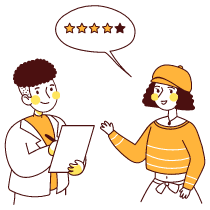 Listening To Feedback Illustration from Lagos Set