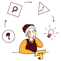 Design Thinking Illustration from Lagos Set