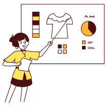 Designer Giving A Keynote Illustration from Lagos Set