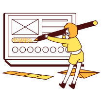 Designing A Website Illustration from Lagos Set