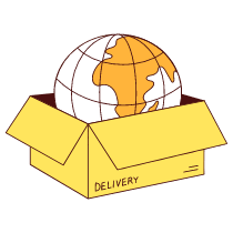 International Shipping 2 Illustration from Lagos Set