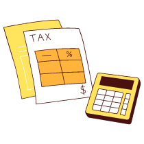 Computing Taxes Illustration from Lagos Set