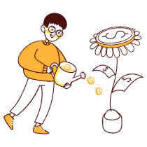 Investing Illustration from Lagos Set