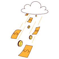 Make It Rain Big Spending Illustration from Lagos Set