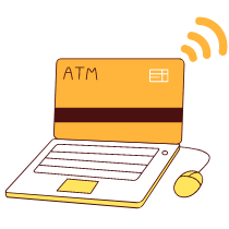 Online Banking Illustration from Lagos Set