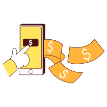 Request For Cash Out Illustration from Lagos Set