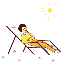 Being At Peace Illustration from Lagos Set