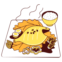 Eat Healthy Illustration from Lagos Set