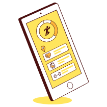 Fitness App 1 Illustration from Lagos Set