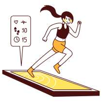 Fitness App Illustration from Lagos Set
