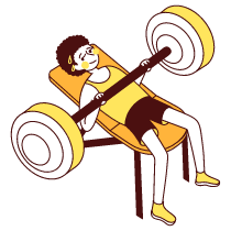 Gym Illustration from Lagos Set