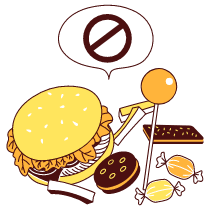 No Junkfood Illustration from Lagos Set
