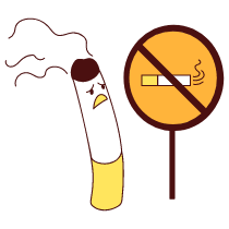 No Smoking Illustration from Lagos Set