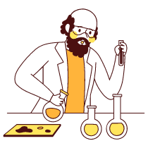 Scientist Illustration from Lagos Set