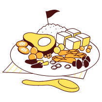 Vegan Cuisine Illustration from Lagos Set