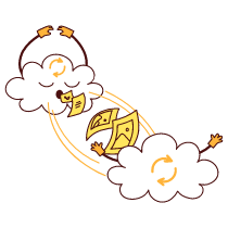 Cloud Sync Illustration from Lagos Set