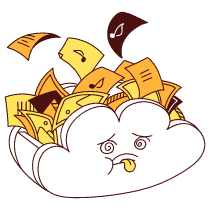 Diskfull Cloud Storage Illustration from Lagos Set