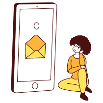 Empty State E Mail Zero Inbox Illustration from Lagos Set