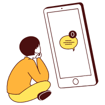 Empty State Messenger No Conversations Illustration from Lagos Set