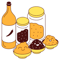 Condiments Sauce Illustration from Lagos Set