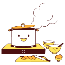 Cooking At Home Illustration from Lagos Set