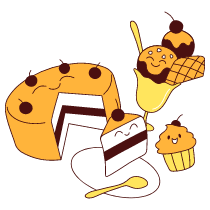Dessert Illustration from Lagos Set