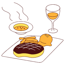 Dinner 2 Illustration from Lagos Set