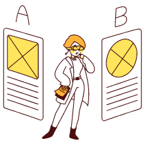 Ab Testing Illustration from Lagos Set