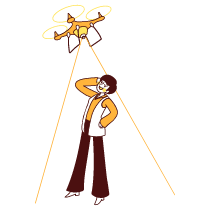 Drone Operator Variants 3 Illustration from Lagos Set