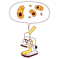 Microscope Illustration from Lagos Set