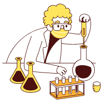 Scientist Experiment Illustration from Lagos Set