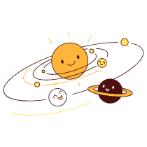 Solar System Illustration from Lagos Set