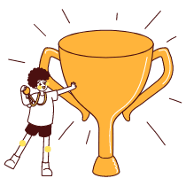 Trophy Awards Illustration from Lagos Set